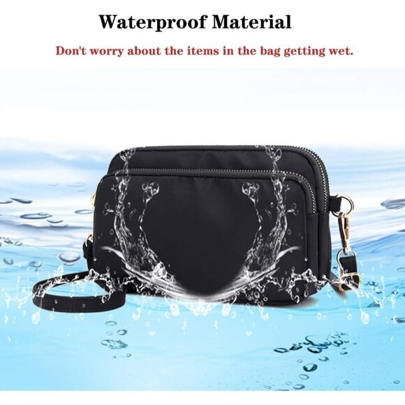 KAUKKO Women Crossbody Bag Handbag Lightweight Shoulder  Crossbody Bag Women Nylon Small Shoulder Purse Organizer Travel Wear